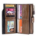 Luxury Genuine Leather RFID Blocking Clutch Wallet