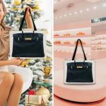 Dotpraise Chic Canvas Tote with Fashion-Inspired Print – Funny Gift Bag for Women, Stylish Holiday Present, Foldable Everyday Carryall