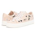 Karl Lagerfeld Paris Women's Cate Pins Tweed Lace Up Platform Sneaker, Black/White Multi, 10