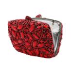 GSYPS Sparkly Rhinestone Purse for Women Full Diamond Evening Clutch Bag Party Wedding Luxury Crystal Handbags Red