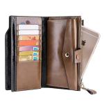 Luxury Genuine Leather RFID Blocking Clutch Wallet