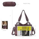 Angel Barcelo Large Purses for Women Soft PU Leather Hobo Bag for Women Shoulder Bag