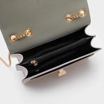 Cute Color-Block Leather Crossbody Bag for Women