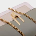 Cute Color-Block Leather Crossbody Bag for Women