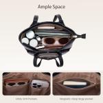 LOVEVOOK Tote Bag for Women - Ultra Soft Foldable Vegan Faux Leather Shoulder Handbag，Fashionable and Minimalist Purses for Women with Zipper for Daily Travel College