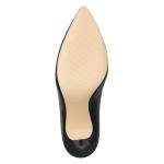 Nine West Women's Flax Pump, Black Leather, 9.5