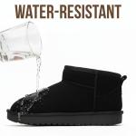 Project Cloud 100% Genuine Leather Ankle Boots for Women - Water Resistant with Memory Foam Insole Winter Boots for Women - Trending Shoes & Comfortable Women's Ankle Boots (Hippy, Black, 10)