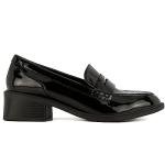 LONDON FOG Womens Castille Loafer Womens Dress Shoe Black 8.5