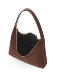 Lushandy Brown Suede Purse Faux Suede Tote Bag Leather Hobo Bags for Women Slouchy Hobo Bag Fall Purse Shoulder Bag
