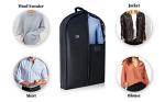 Luxury Storage Garment Bag for Men and Women Shirt, Blouse, Wool Sweater, Suit Jacket | 40 Inch + 5 Inch Gusset | Premium Hanging, Breathable, Foldable Clothes Protector and Travel Cover