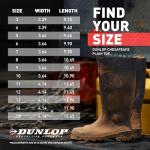 DUNLOP Chesapeake Waterproof Black Plain Toe Shoes