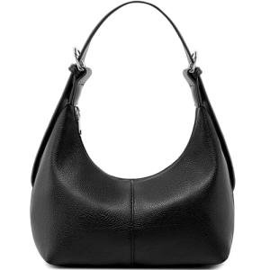 NIUEIMEE ZHOU Hobo Bags for Women Soft Vegan Leather Crescent Shoulder Handbag Slouchy Tote Crossbody Purses