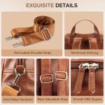 Marvolia PU Leather Backpack Purse for Women Large Fashion Designer Travel Backpack Ladies Shoulder Bag - Brown