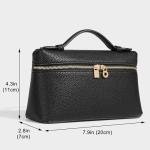 Rejolly Crossbody Bag for Women Small Top-Handle Pouch Purse Designer Shoulder Handbag Quiet Luxury Leather Trendy Purse Black