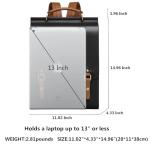 Cnoles Leather Backpack Purse For Women Fashion Ladies Vintage Bags Casual College Travel Backpacks Large bag Black