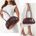 Shoulder Bags for Women Vintage Brown Purse Luxury Carryall Bag Faux Leather Shoulder Handbag