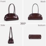 Shoulder Bags for Women Vintage Brown Purse Luxury Carryall Bag Faux Leather Shoulder Handbag
