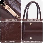 Shoulder Bags for Women Vintage Brown Purse Luxury Carryall Bag Faux Leather Shoulder Handbag