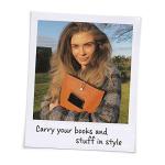 Brown Bookaroo Book & Stuff Pouch