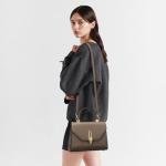 Stylish Leather Satchel Bag with Zipper Pocket