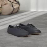 Keds Women's Champion Leather Lace-Up Sneaker - Black