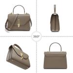 Stylish Leather Satchel Bag with Zipper Pocket