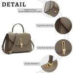 Stylish Leather Satchel Bag with Zipper Pocket