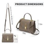 Stylish Leather Satchel Bag with Zipper Pocket