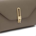 Stylish Leather Satchel Bag with Zipper Pocket