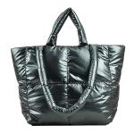 Large Green Puffer Tote Bag for Women