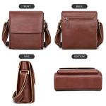 Augus Vintage Leather Crossbody Bag for Men