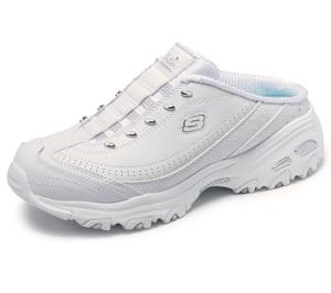 Skechers Bright Sky White/Silver Clogs for Women