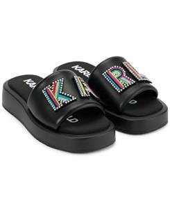Karl Lagerfeld Paris Black and White Women's Sandals