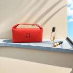 Orange Red Luxury Makeup Travel Bag for Women