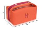 Orange Red Luxury Makeup Travel Bag for Women