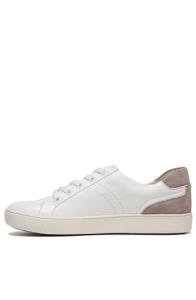 Naturalizer Morrison White Leather Lace-Up Sneakers