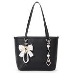 Trendy Vegan Leather Small Tote Bag for Women