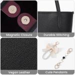 Trendy Vegan Leather Small Tote Bag for Women