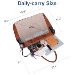 Monrich Women's Vegan Leather Large Tote Bag