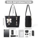 Trendy Vegan Leather Small Tote Bag for Women