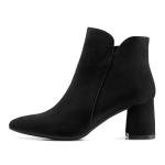 Chic Low Heel Ankle Boots with Pointed Toe