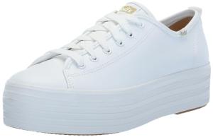 Keds Women's Triple Up White Leather Sneakers