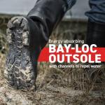 DUNLOP Chesapeake Waterproof Black Plain Toe Shoes