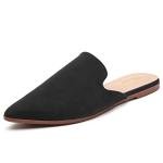 Tilocow Black Pointed Toe Mules for Women