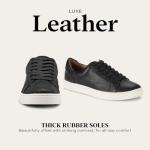 Frye Ivy Low Lace Sneakers in Black Leather