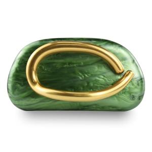 Luxury Green Acrylic Evening Clutch for Women