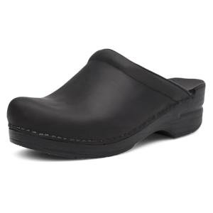 Dansko Sonja Black Oiled Mules for Women