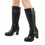 Mysoft Women's Knee High Chunky Heel Winter Boots