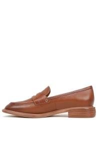 Franco Sarto Women's Brown Leather Slip-On Loafers