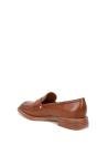 Franco Sarto Women's Brown Leather Slip-On Loafers